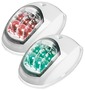 Lampy pozycyjne EVOLED, ze źródłem światła LED o niskim zużyciu energii. Obudowa z tworzywa sztucznego ABS biała. 135° rufowa - Kod. 11.039.14 15